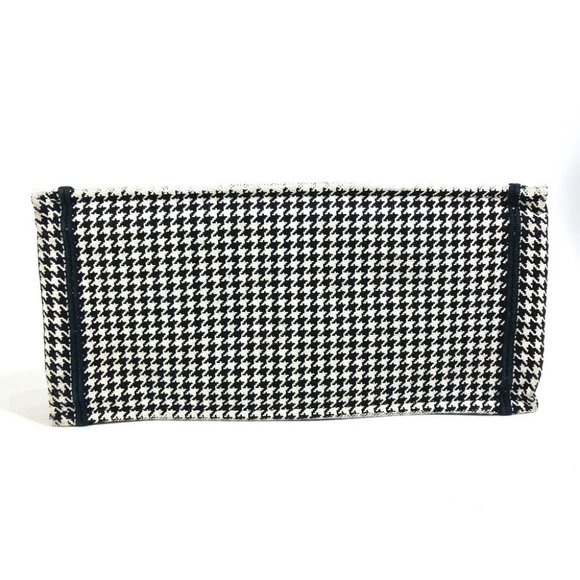Auth Dior M1296ZTQT_M911 Houndstooth Book Tote Medium Logo Shoulder Bag Tote Bag - Picture 11 of 14